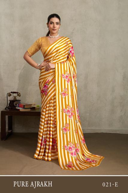 Rajtex Pure Ajrakh 21 catalog wholesale saree shop surat