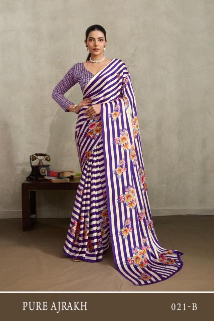 Rajtex Pure Ajrakh 21 catalog wholesale saree shop surat
