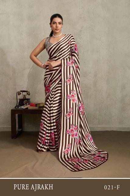 Rajtex Pure Ajrakh 21 catalog wholesale saree shop surat