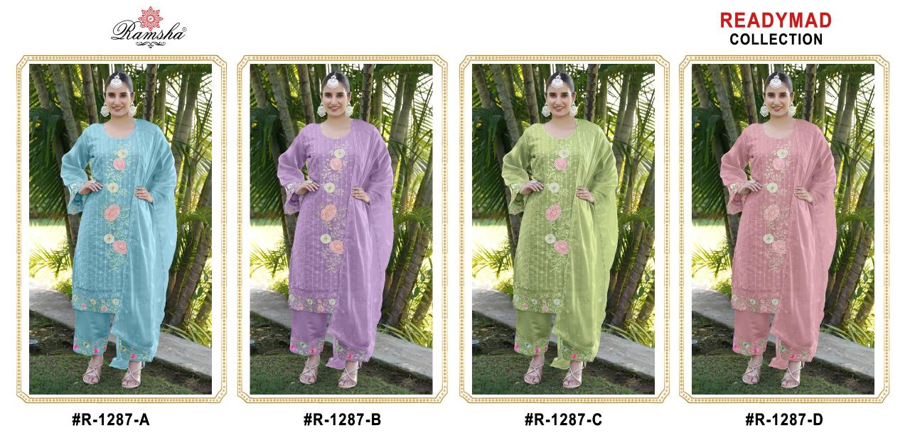 Ramsha R 1287 Nx catalog pakistani readymade suit wholesaler manchester
