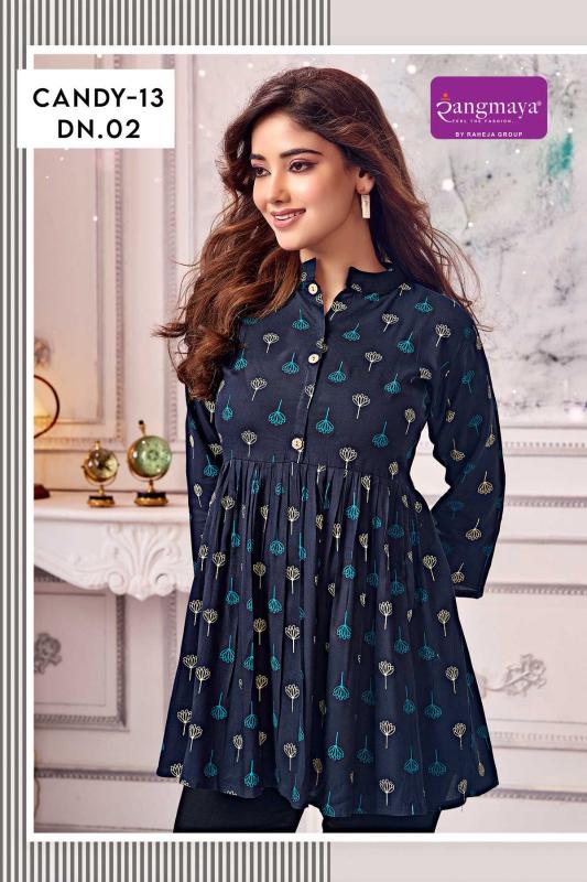 Rangmaya Candy 13 Catalog short kurti wholesaler in pune