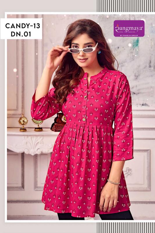 Rangmaya Candy 13 Catalog short kurti wholesaler in pune