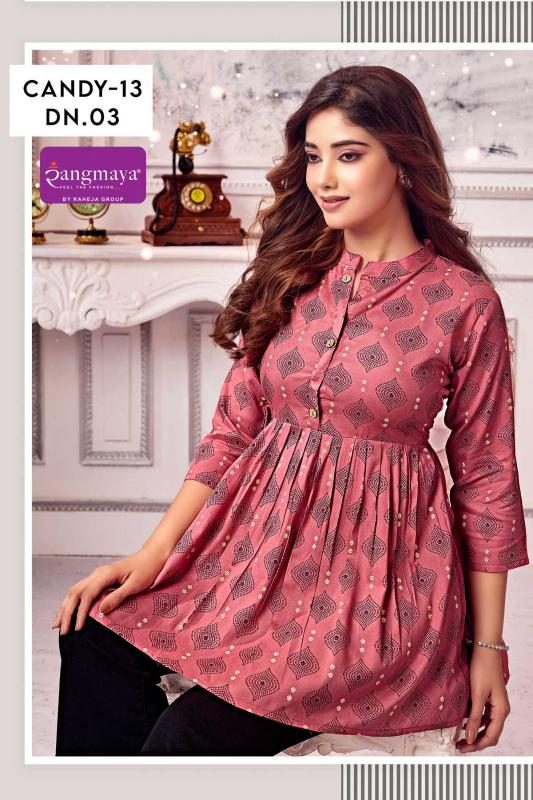 Rangmaya Candy 13 Catalog short kurti wholesaler in pune
