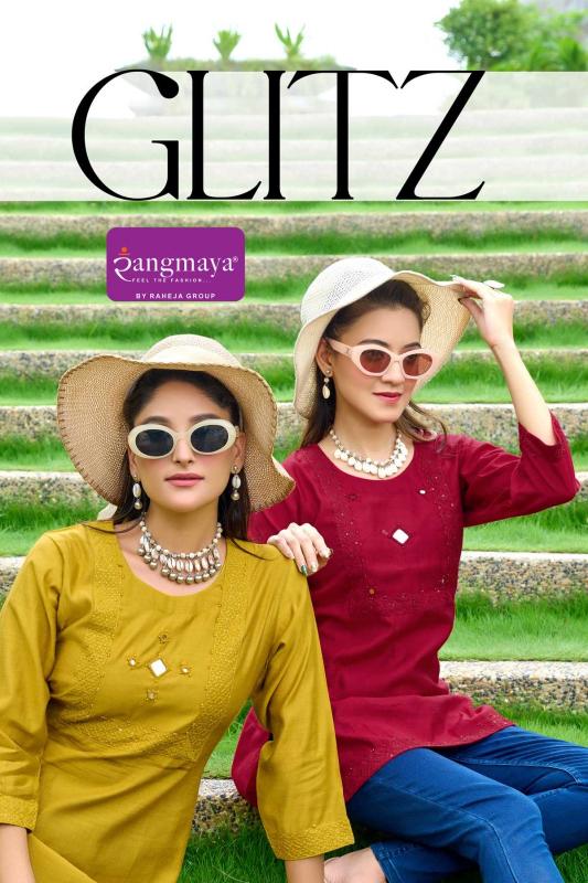 Rangmaya Glitz catalog globus kurtis wholesale