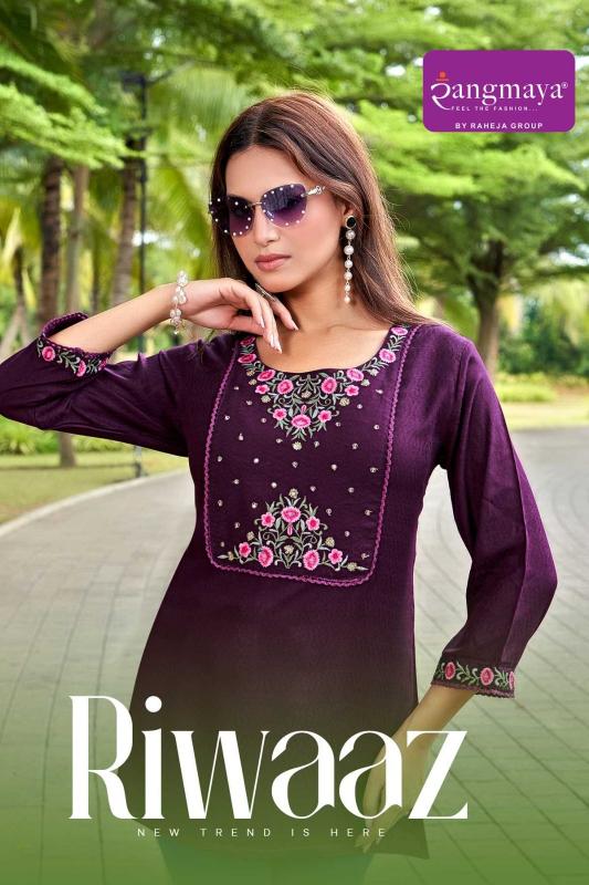 Rangmaya Riwaaz catalog branded kurtis wholesale in delhi
