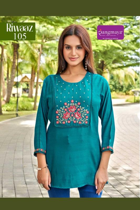 Rangmaya Riwaaz catalog branded kurtis wholesale in delhi