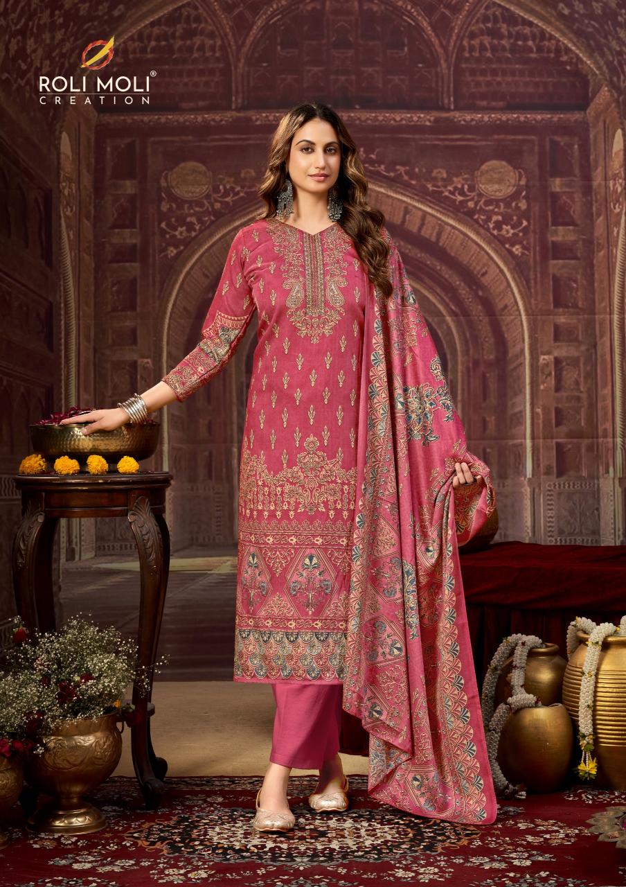 Roli Moli Dilshad catalog wholesale dealers in hyderabad for dress material