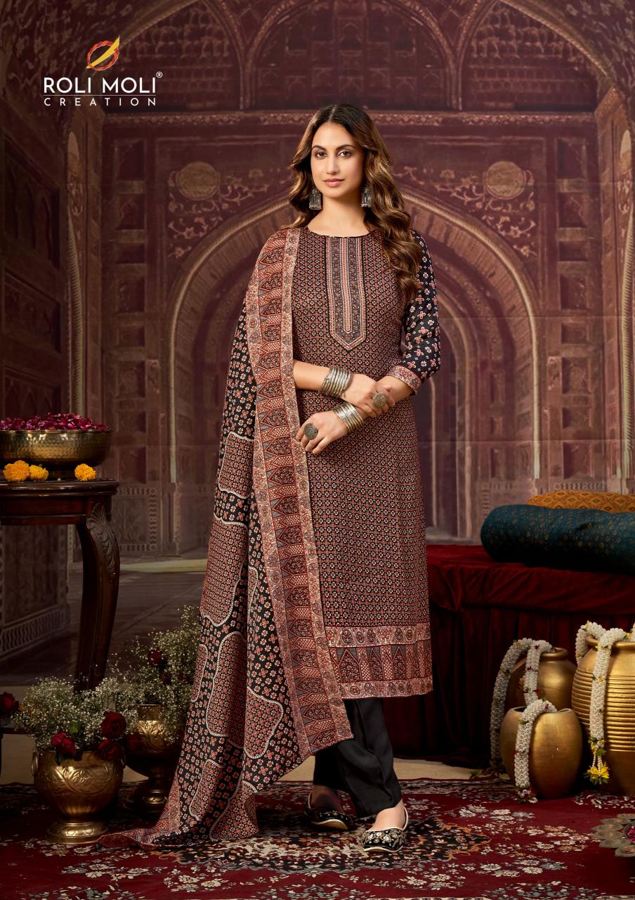 Roli Moli Dilshad catalog wholesale dealers in hyderabad for dress material