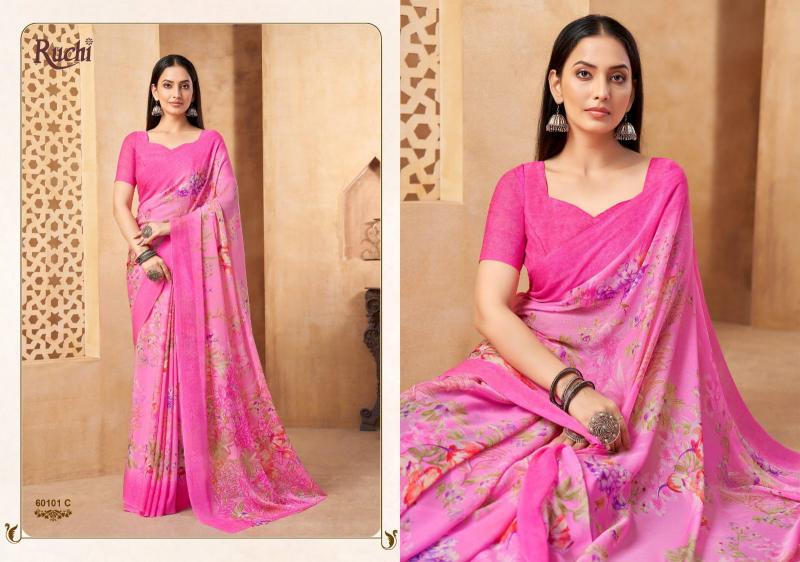 Ruchi Star Chiffon 216 catalog wholesale saree shops in surat