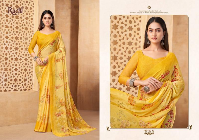 Ruchi Star Chiffon 216 catalog wholesale saree shops in surat