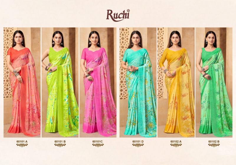 Ruchi Star Chiffon 216 catalog wholesale saree shops in surat