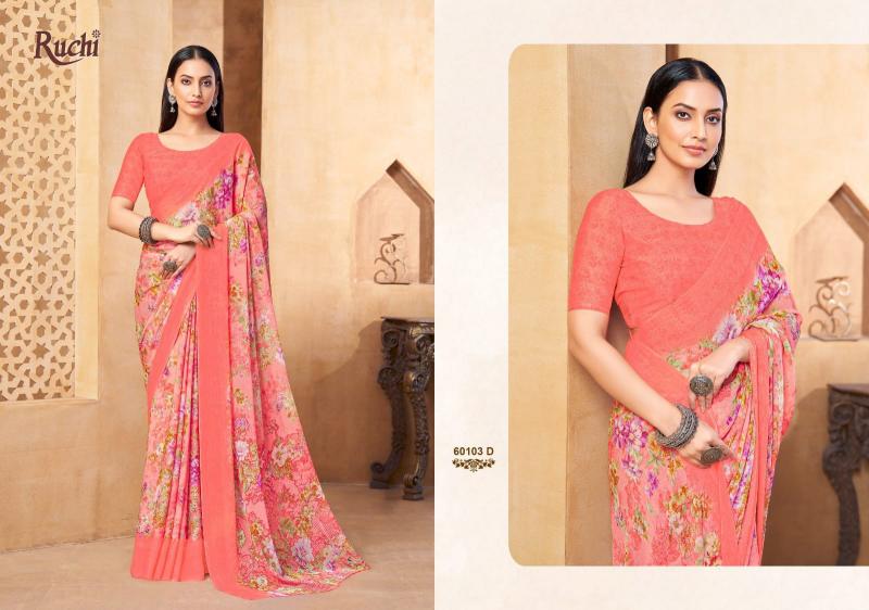 Ruchi Star Chiffon 216 catalog wholesale saree shops in surat