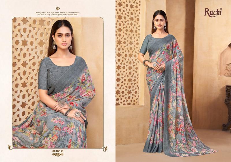 Ruchi Star Chiffon 216 catalog wholesale saree shops in surat