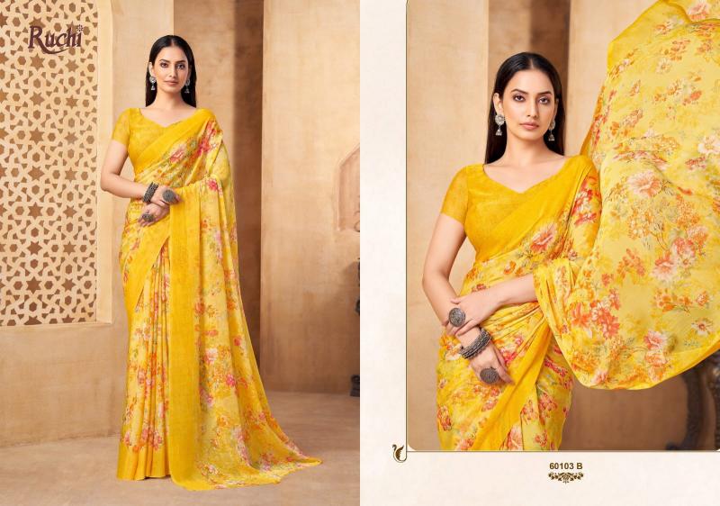 Ruchi Star Chiffon 216 catalog wholesale saree shops in surat