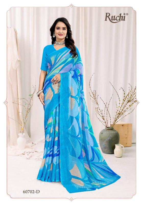 Ruchi Star Chiffon 222 catalog bulk saree wholesale