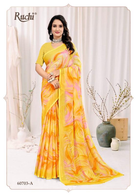 Ruchi Star Chiffon 222 catalog bulk saree wholesale
