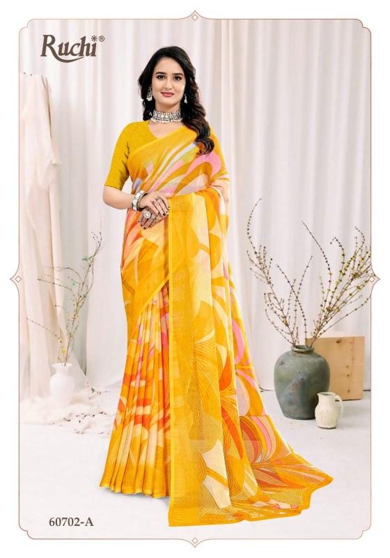 Ruchi Star Chiffon 222 catalog bulk saree wholesale