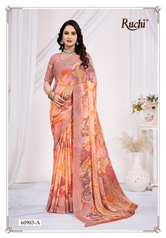 Ruchi Star Chiffon 223 catalog buy saree in bulk