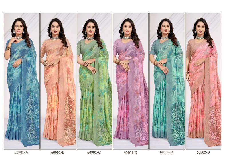 Ruchi Star Chiffon 223 catalog buy saree in bulk