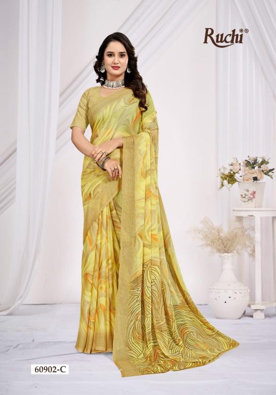 Ruchi Star Chiffon 223 catalog buy saree in bulk