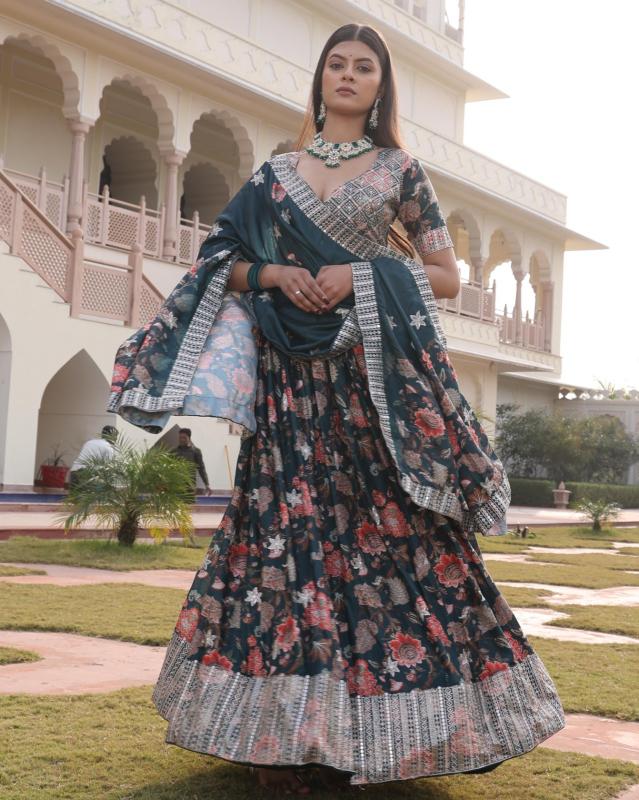 Sabella 354 catalog buy floral print lehenga choli buy online india