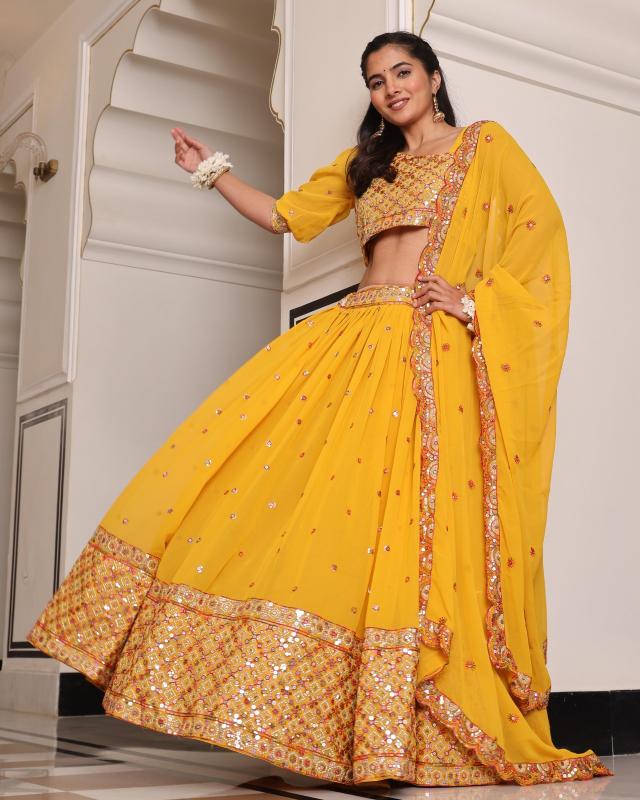 Sabella 356 vol 2 catalog yellow lehenga online shopping in india