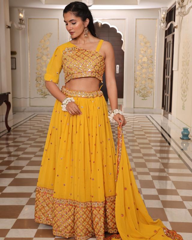 Sabella 356 vol 2 catalog yellow lehenga online shopping in india