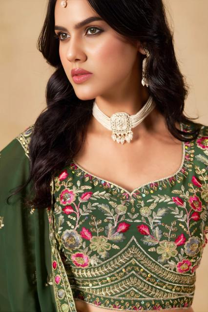 Sabella 5134 Green catalog lehenga choli sale in india