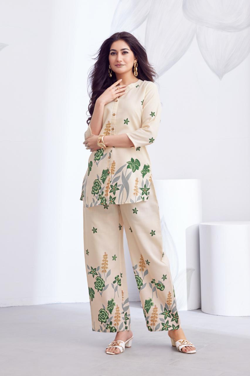 Sabella Slub Cotton vol 2 catalog quad co ord sets dress