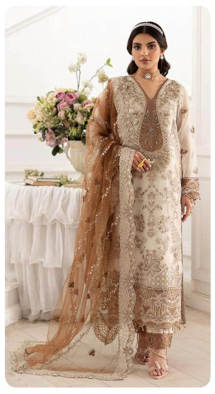 Sajida Anaya Vol 7 catalog pakistani suits for elderly people