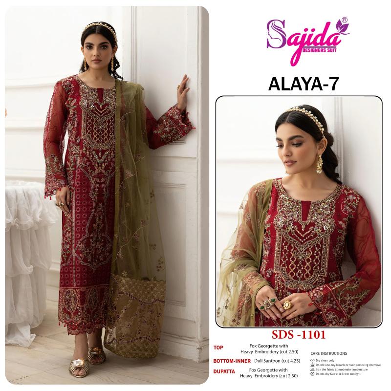 Sajida Anaya Vol 7 catalog pakistani suits for elderly people