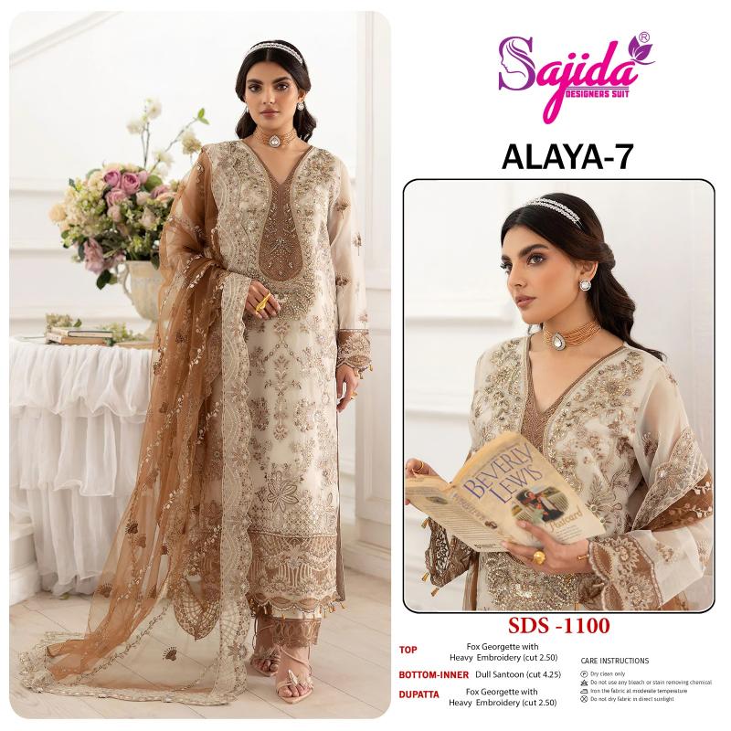 Sajida Anaya Vol 7 catalog pakistani suits for elderly people