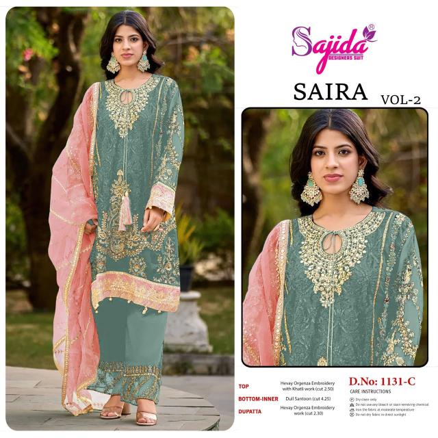 Sajida Saira Vol 2 catalog pakistani suits wholesale
