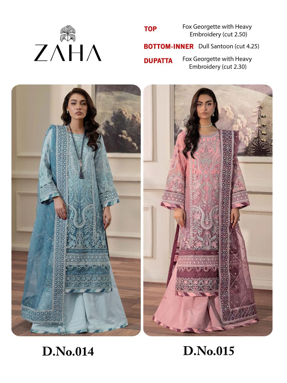 Sajida Zaha catalog pakistani suits bandra