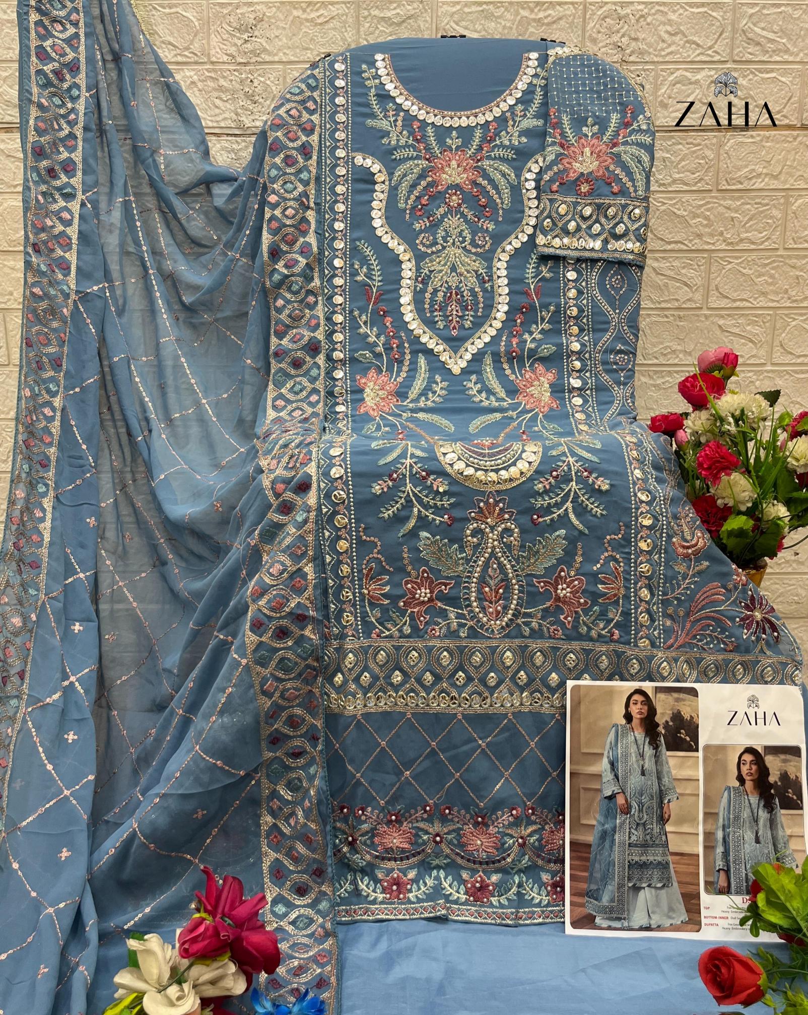 Sajida Zaha catalog pakistani suits bandra