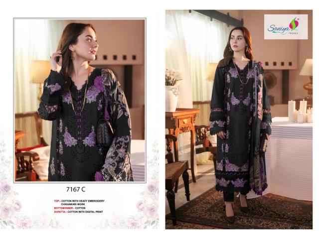 Saniya 7167 A To C catalog pakistani suits in karol bagh