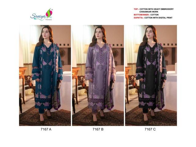 Saniya 7167 A To C catalog pakistani suits in karol bagh