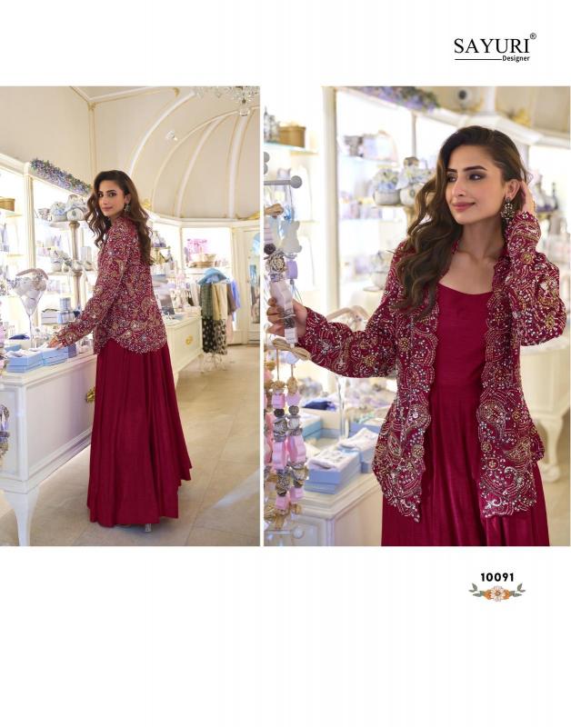 Sayuri Belina catalog Festival Wear Embroidered Gown with jacket