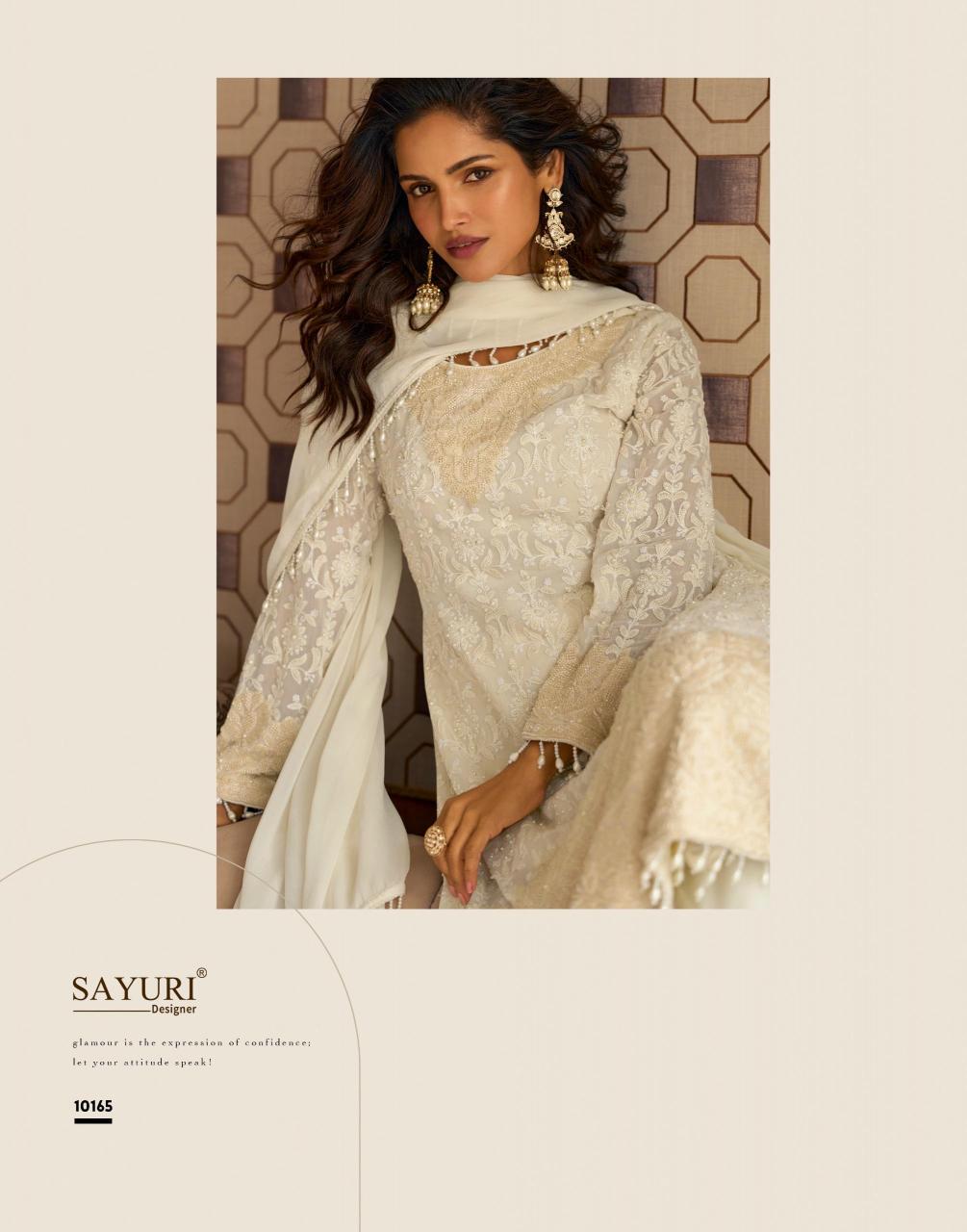 SAYURI DESIGNER PRESENT NEW CATLOG RISHTA (3 PCS)  FREE SIZE STITCHED