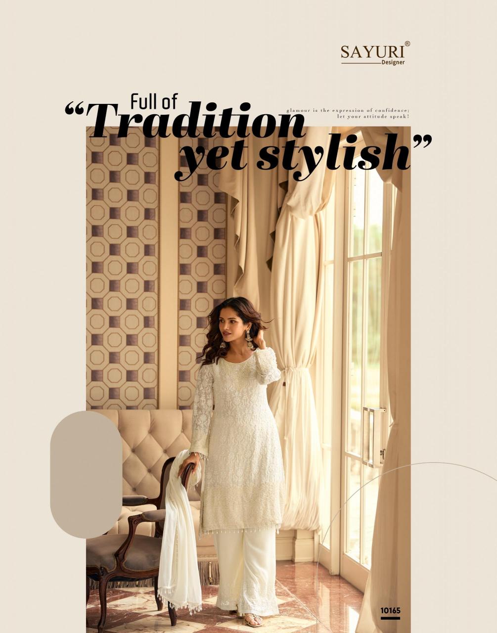 SAYURI DESIGNER PRESENT NEW CATLOG RISHTA (3 PCS)  FREE SIZE STITCHED