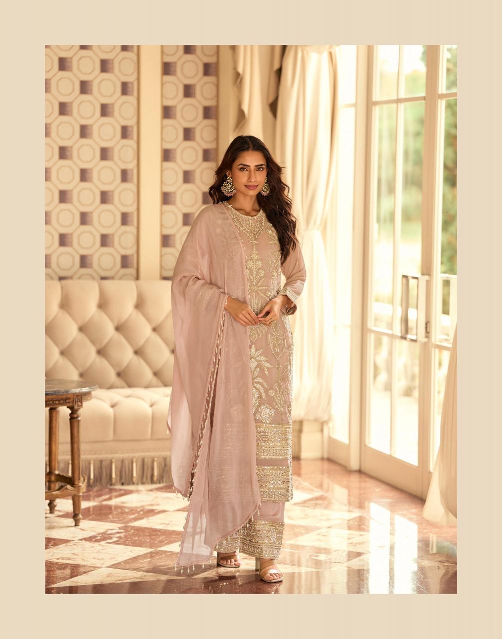 SAYURI DESIGNER PRESENT NEW CATLOG RISHTA (3 PCS)  FREE SIZE STITCHED