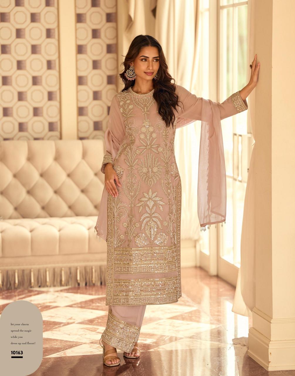 SAYURI DESIGNER PRESENT NEW CATLOG RISHTA (3 PCS)  FREE SIZE STITCHED