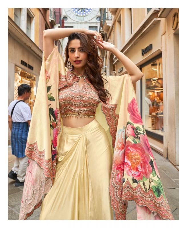 Sayuri Florance catalog Handwork Blouse Dhoti And Jacket wholesale
