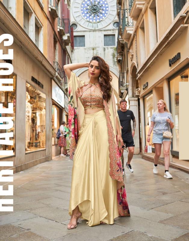 Sayuri Florance catalog Handwork Blouse Dhoti And Jacket wholesale