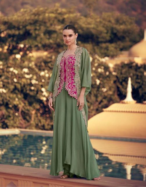 Sayuri Panihari catalog Chinon Silk Indo Western
