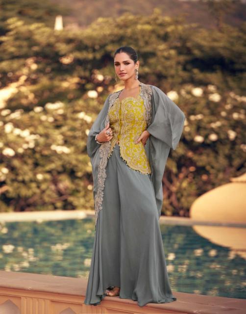 Sayuri Panihari catalog Chinon Silk Indo Western