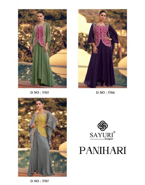 Sayuri Panihari catalog Chinon Silk Indo Western
