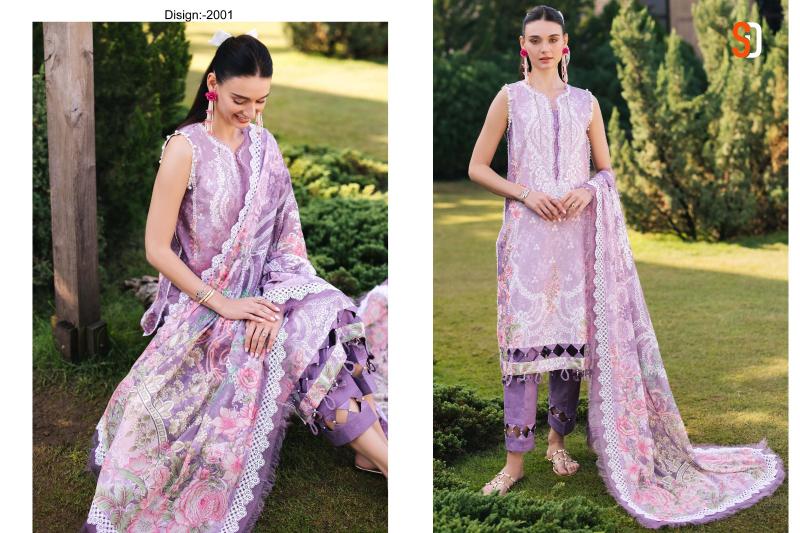 Shraddha Jade Urbane Vol 2 catalog Chiffon Dupatta pakistani suits wholesale dubai