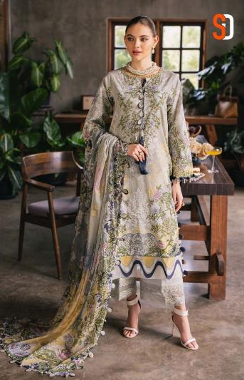 Shraddha Jade Urbane Vol 2 catalog Cotton Dupatta pakistani suits in dubai wholesale