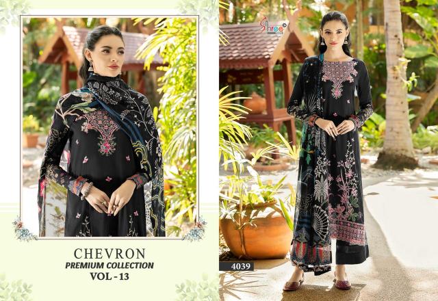 Shree Chevron Premium Collection Vol 13 Catalog Chiffon Dupatta pakistani suits in hyderabad
